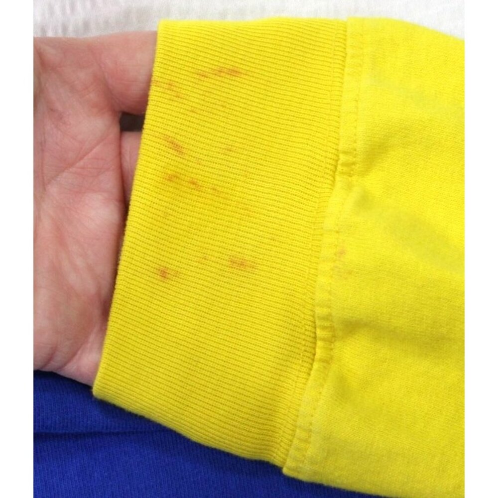 Star Wars Color Block Spirit Jersey Vintage Action Figures Long Sleeve Shirt Cot - Picture 5 of 11